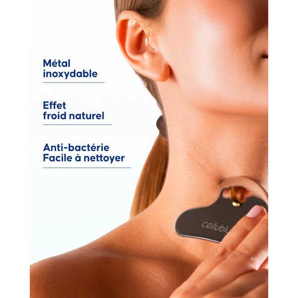 Gua Sha Métal Visage