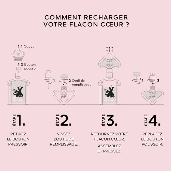 Guerlain - La Petite Robe Noire Le Flacon Cœur Eau de Parfum rechargeable