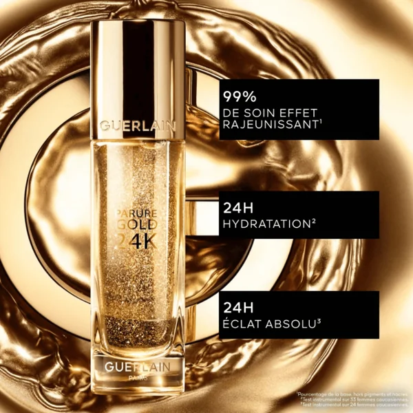 Guerlain - Parure Gold 24K Base de Teint Perfectrice Concentré d’Éclat - Hydratation 24H