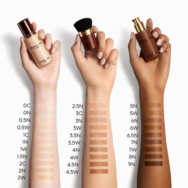 Guerlain - Terracotta Le Teint Fond de Teint Perfection Naturelle Fraîcheur Bonne Mine Tenue 24h - Sans Transfert