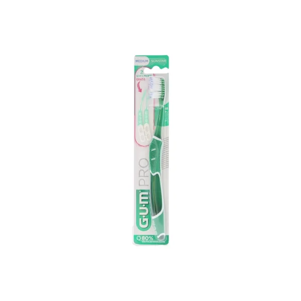 GUM Brosse à Dents Technique Pro Medium 528 - Couleur : Vert foncé