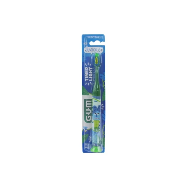 GUM Brosse à Dents Timer Light Junior 6+ 903 - Couleur : Vert