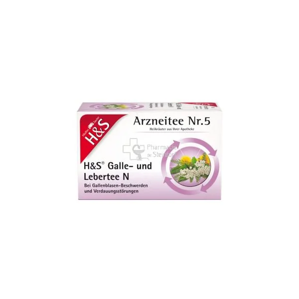 H + S Galle und Leber n°5 / Tisane Bile et Foie 20 Sachets