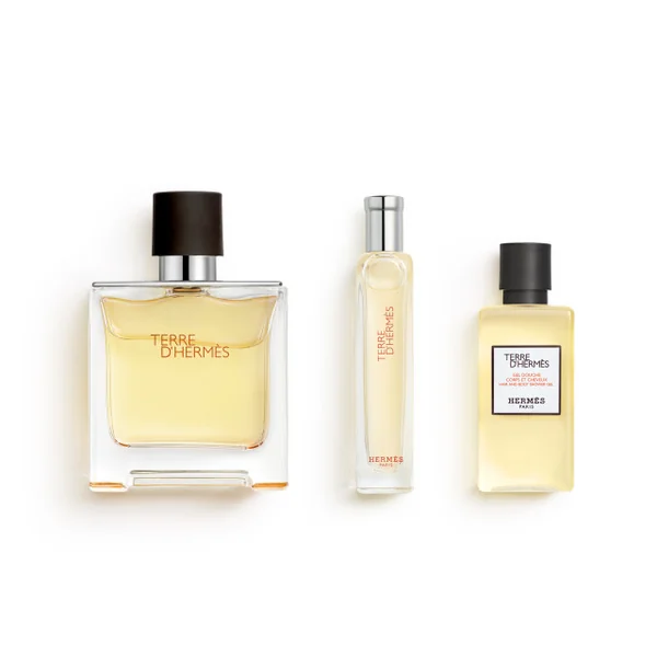 Hermès - Terre d'Hermès Coffret Parfum avec vaporisateur de voyage et gel douche