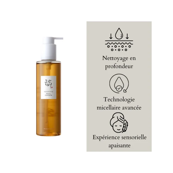 Huile Démaquillante au Ginseng 210ml