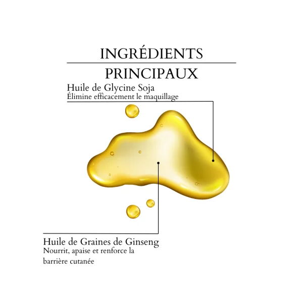 Huile Démaquillante au Ginseng 210ml