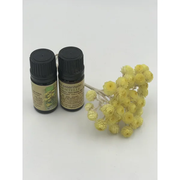 Huile essentielle Immortelle Helichryse BIO - Cultivée à Lumio Corse