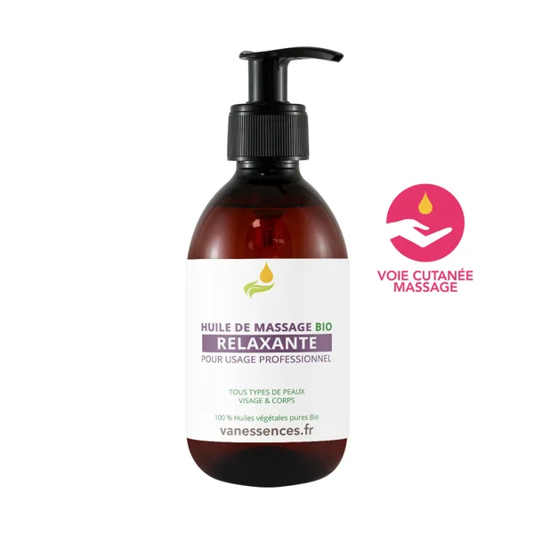 HUILE MASSAGE BIO RELAXANTE PROFESSIONNELLE