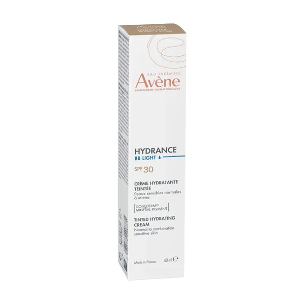 HYDRANCE BB LIGHT - Crème Hydratante Teintée Légère SPF30 - Visage - Peaux Sensibles Normales à Mixtes, 40ml