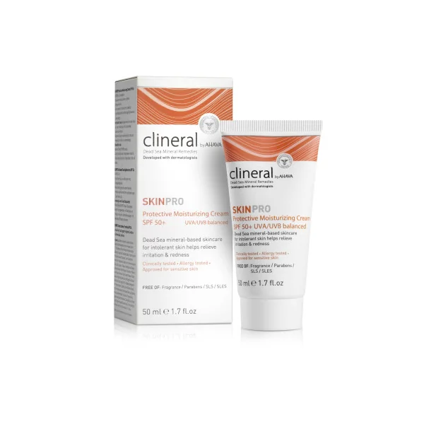 Hydratant Protection visage SKINPRO Clinéral SPF50 - 50 ml