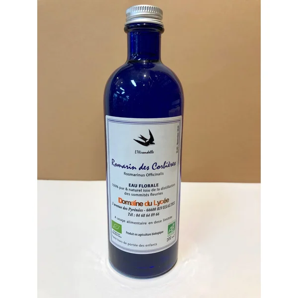 Hydrolat - Eau florale - Romarin des Corbières BIO des Pyrénées-Orientales
