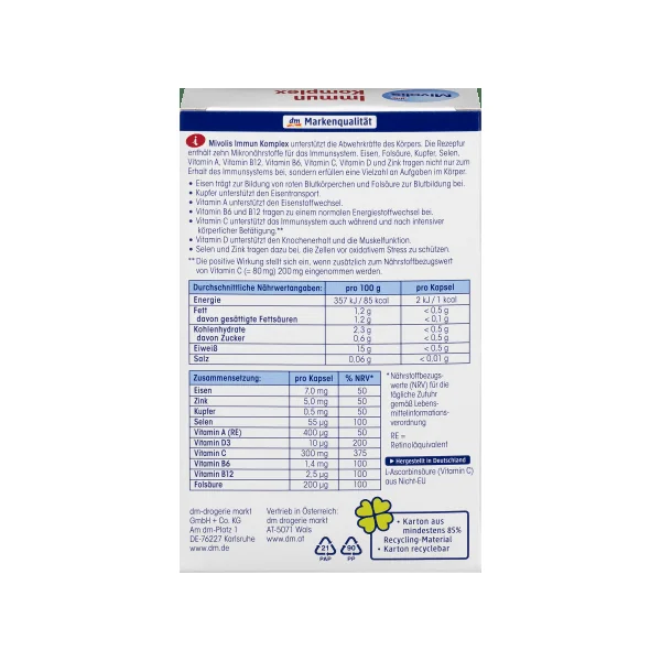 Immun Komplex Kapseln 32 St., 17 g
