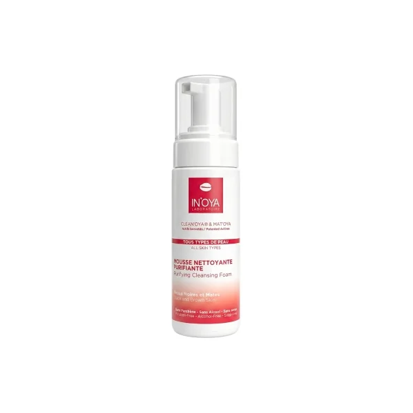 In'Oya Clean'Oya et Mat'Oya Mousse Nettoyante Purifiante pour Peaux Noires et Mates 150 ml