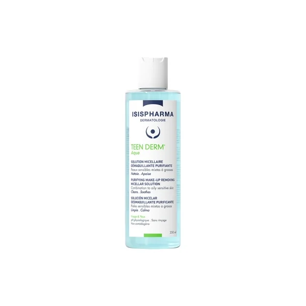 Isispharma Teen Derm Aqua Solution Micellaire Démaquillante Purifiante 250 ml