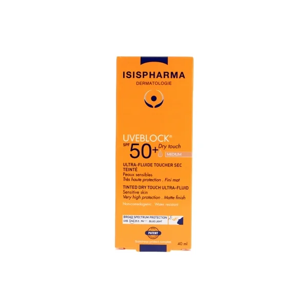 Isispharma Uveblock Ultra-Fluide Toucher Sec Teinté SPF50+ 40 ml
