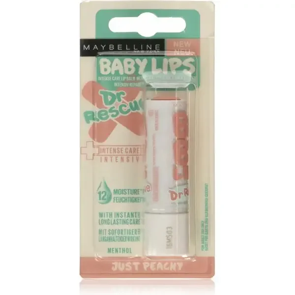 Just Peachy - Baume à Lèvres Hydratant Dr Rescues 12h Baby Lips Gemey Maybelline
