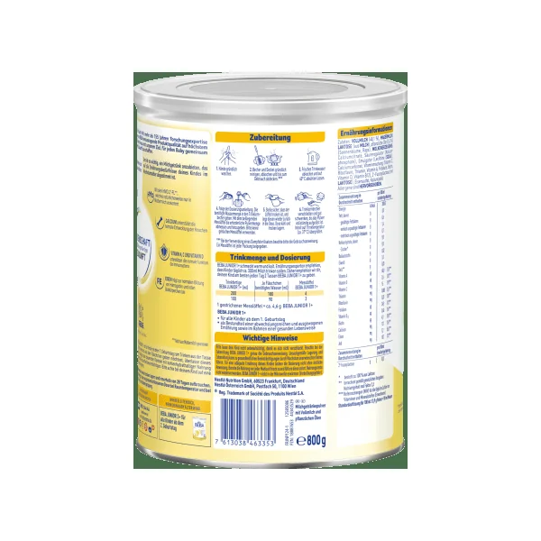 Kindermilch Junior 1+ ab dem 12. Monat, 0,8 kg