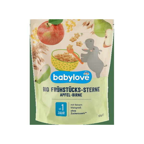 Kindermüsli Apfel-Birnen-Sterne, ab 1 Jahr, 125 g