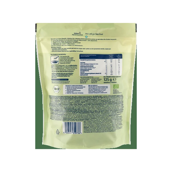 Kindermüsli Apfel-Birnen-Sterne, ab 1 Jahr, 125 g