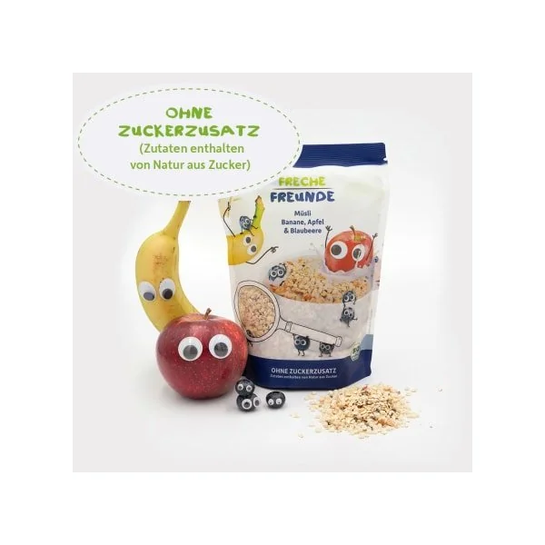 Kindermüsli Banane, Apfel & Blaubeere ab 1 Jahr, 220 g