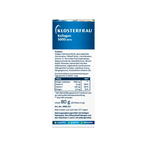 Kollagen 5000 aktiv Sticks 20 St, 80 g