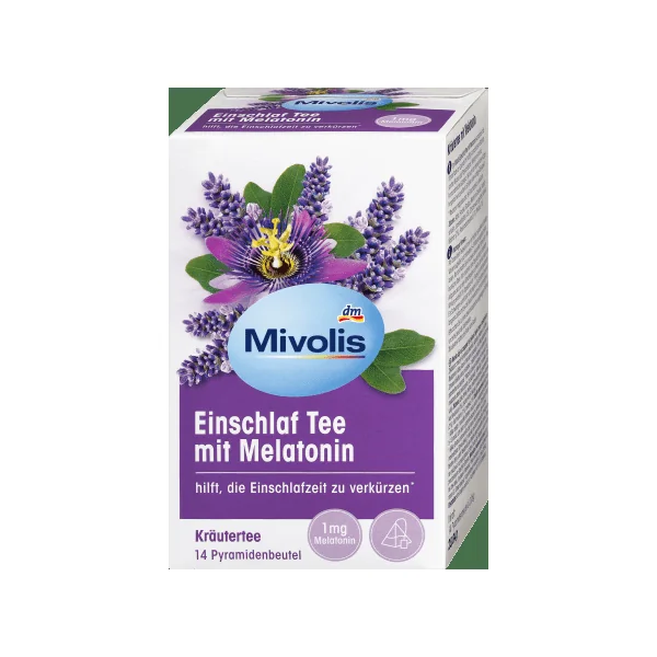 Kräutertee, Einschlaf Tee mit Melatonin ,14 Beutel, 28 g