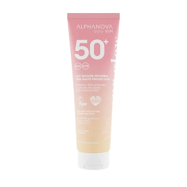 Lait solaire invisible - Très haute protection SPF 50+