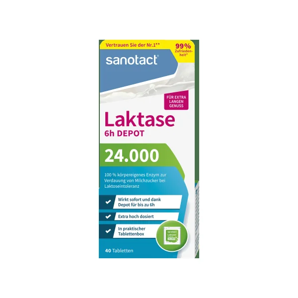 Laktase 24000 Tabletten 40 St, 16 g