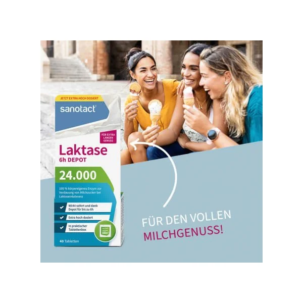 Laktase 24000 Tabletten 40 St, 16 g