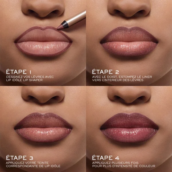 Lancôme - Lip Idôle Shaper Crayon à lèvres fini mat crémeux précision, longue tenue et waterproof