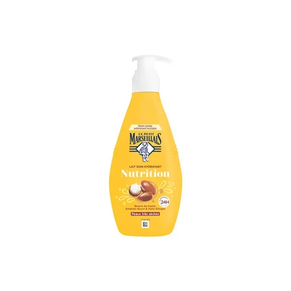 Le Petit Marseillais Lait Soin Hydratant Nutrition Peaux Très Sèches 250 ml