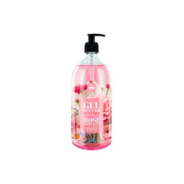 Les Petits Bains de Provence Gel Douche Rose Jasmin Blanc 1 L