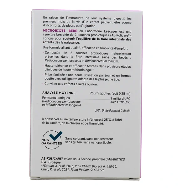 Lescuyer Microbiote Bébé