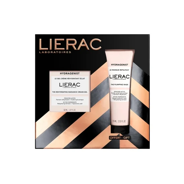 Lierac Hydragenist Le Gel-Crème Réhydratant Éclat 50 ml + Le Masque Repulpant 75 ml Offert