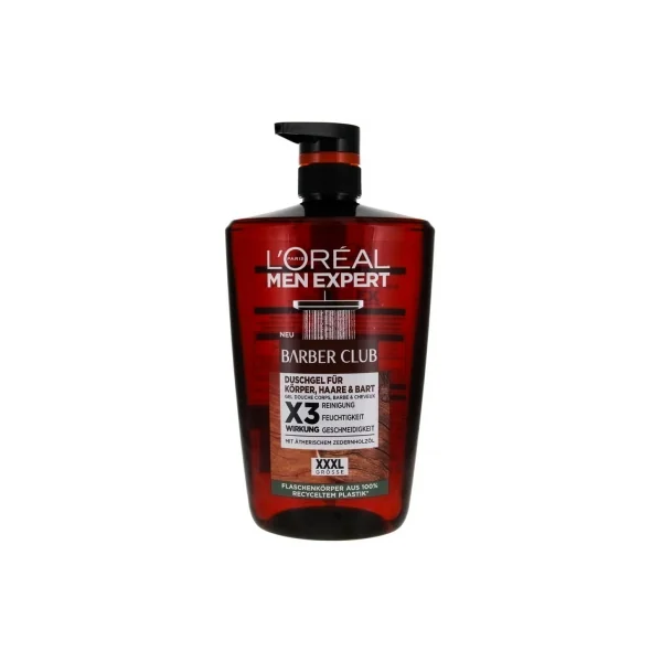 L'Oréal Paris Men Expert Barber Club Gel Douche Corps Cheveux et Barbe 1 L