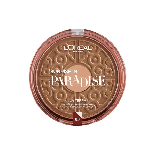 L'Oréal Paris Sunrise In Paradise La Terra Poudre de Soleil Visage & Corps 18 g - Teinte : 03 Medium Bronze - Amalfi