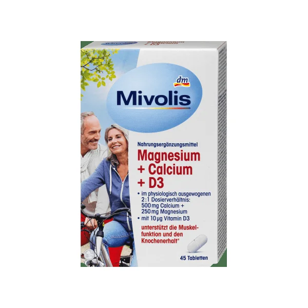 Magnesium + Calcium + D3 Tabletten 45 St, 94 g