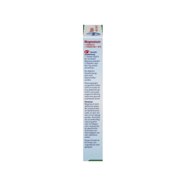 Magnesium + Vitamin C + Vitamin B6 + B12, Lutschtabletten, 30 St., 45 g