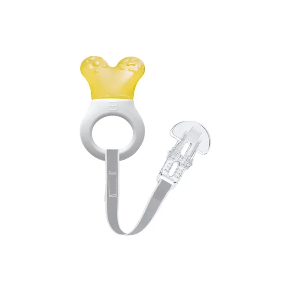 MAM Anneau de Dentition Réfrigérant avec Attache 2 Mois et + - Couleur : Jaune