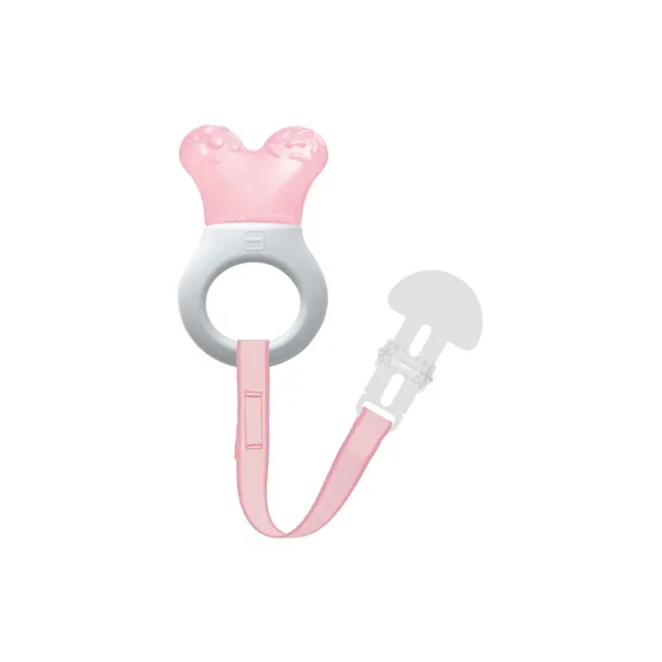 MAM Anneau de Dentition Réfrigérant avec Attache 2 Mois et + - Couleur : Rose