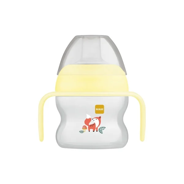 MAM Tasse à Bec Souple 150 ml 6 Mois et + - Couleur : Jaune