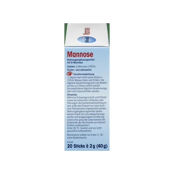 Mannose 20 Sticks, 40 g
