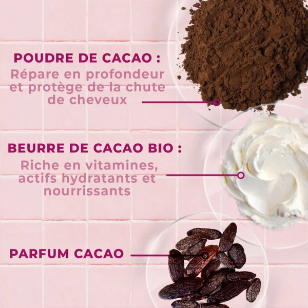 Masque 2En1 Nutri Intense Poudre Et Beurre De Cacao Bio, 300ml
