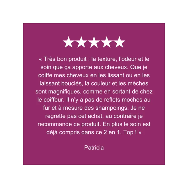 Masque bouclier couleur aux baies de Camu-Camu 200 ml