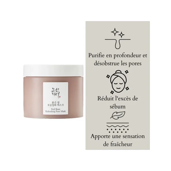 Masque clarifiant pores aux haricots rouges 140ml