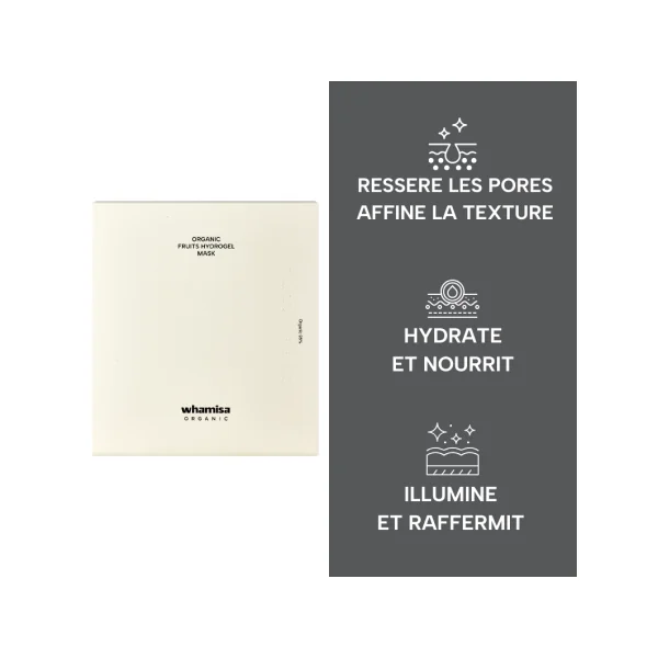 Masque Hydrogel aux Fruits Bio