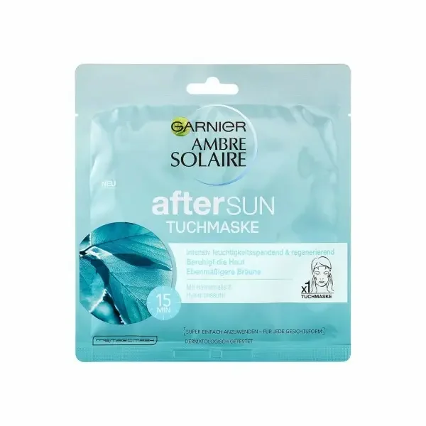 Masque Tissu Après-Soleil Ultra Hydratant/Régénérant Ambre Solaire ( Packaging Allemand ) de Garnier