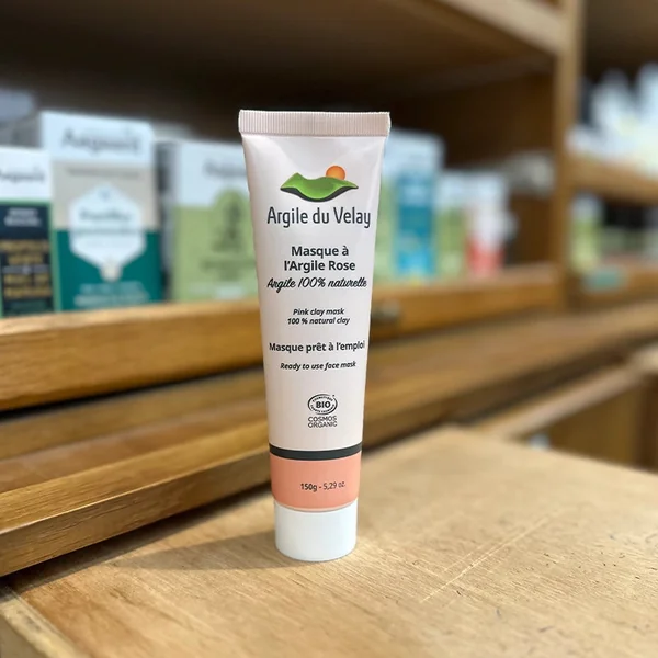 Masque à l'Argile rose (Argile 100% naturelle)