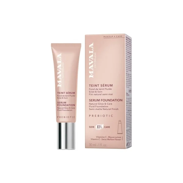 Mavala Teint Sérum Fond de Teint Fluide Éclat & Soin 30 ml - Teinte : 5 Medium Tan