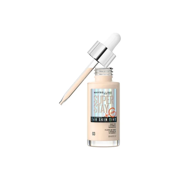 Maybelline New York Superstay 24H Skint Tint Fluide de Teint 30 ml - Teinte : 03